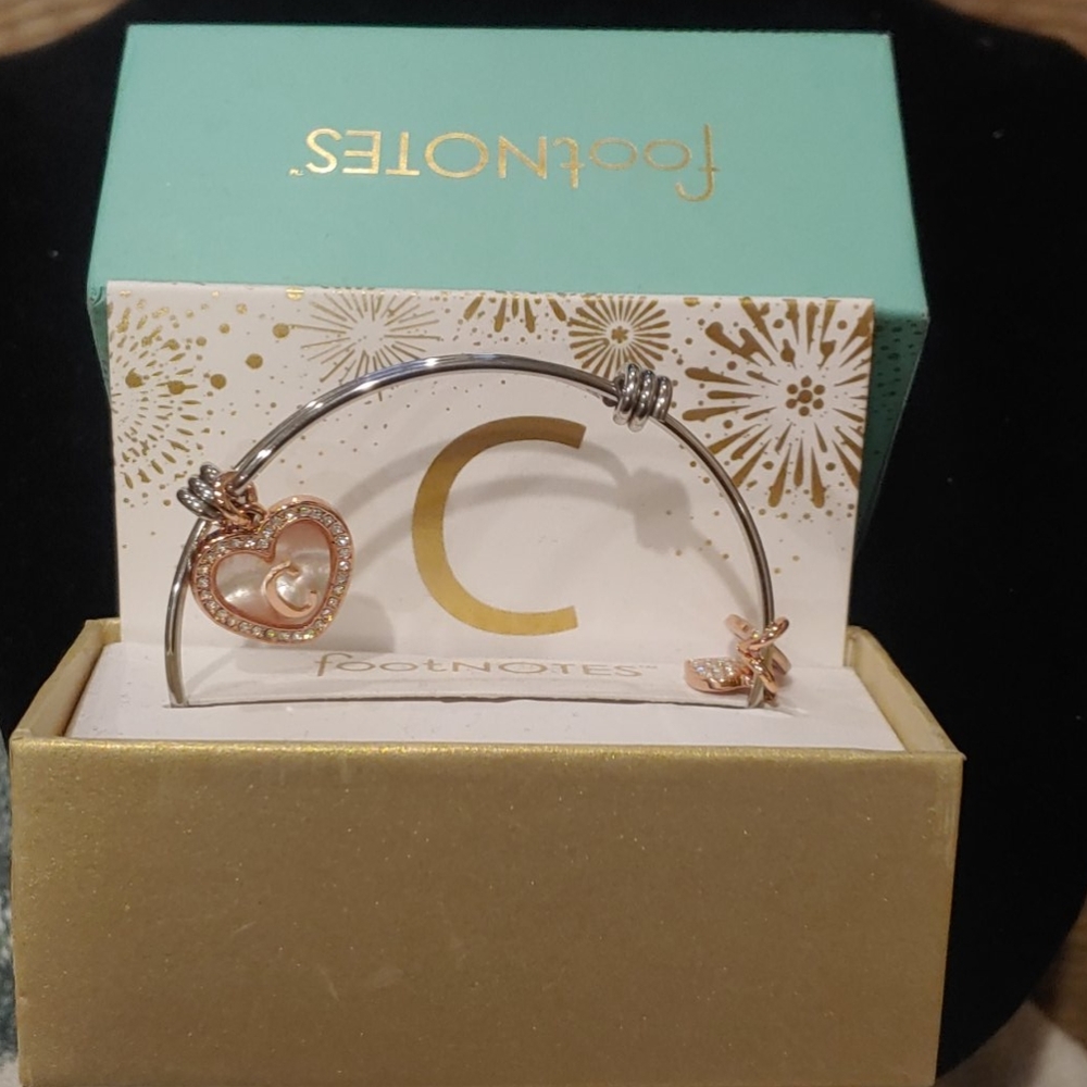 Footnotes Monogram charm bracelet